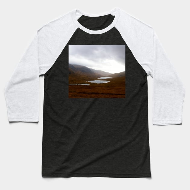 Lakes and Sky: Isle of Mull, Scotland Baseball T-Shirt by AtlasMirabilis